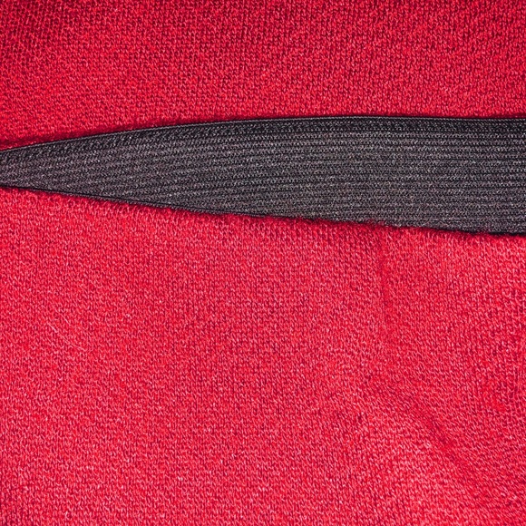 Red Knee Length Skirt - Picture 4 of 4